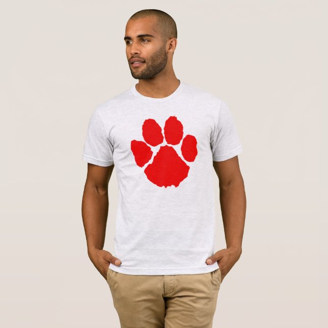 T-shirt Paw Rouge (Devant entier)