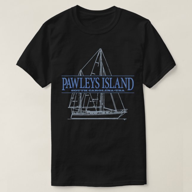 T-shirt Pawleys Island South olina souvenir de voile (Design devant)
