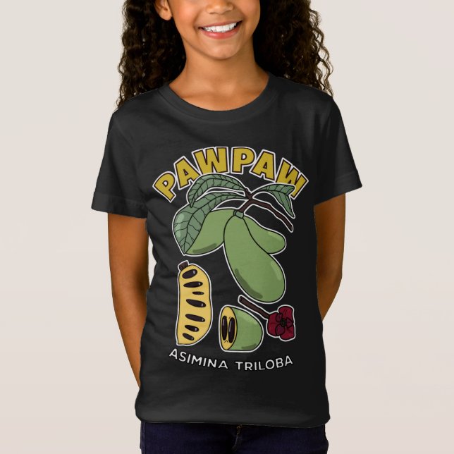 T-Shirt Pawpaw Arbre à fruits Asimina Triloba (Devant)