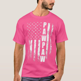 T-shirt Pawpaw Cadeau Amérique Drapeau Cadeau Pour Hommes 