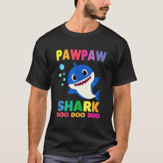 T-shirt Pawpaw Shark Cadeau mignon bébé requin famille Cor