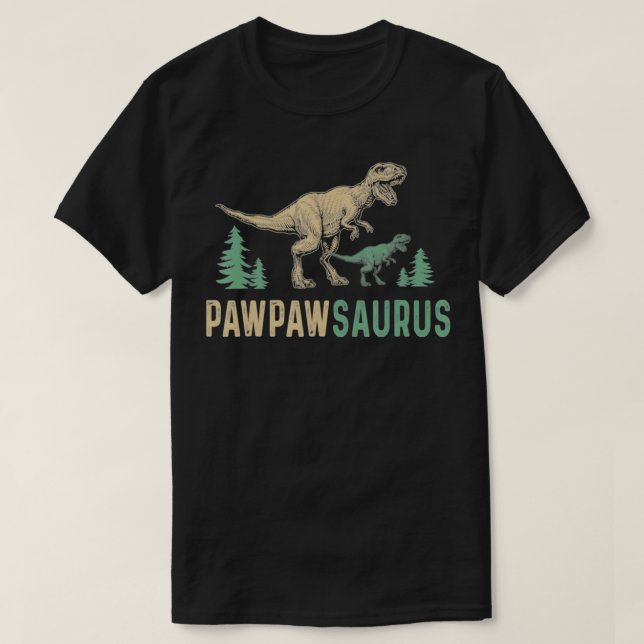T-shirt Pawpawsaurus Dinosaures Vintages Pères rétro (Design devant)