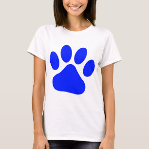 T-shirt Pawprint bleu