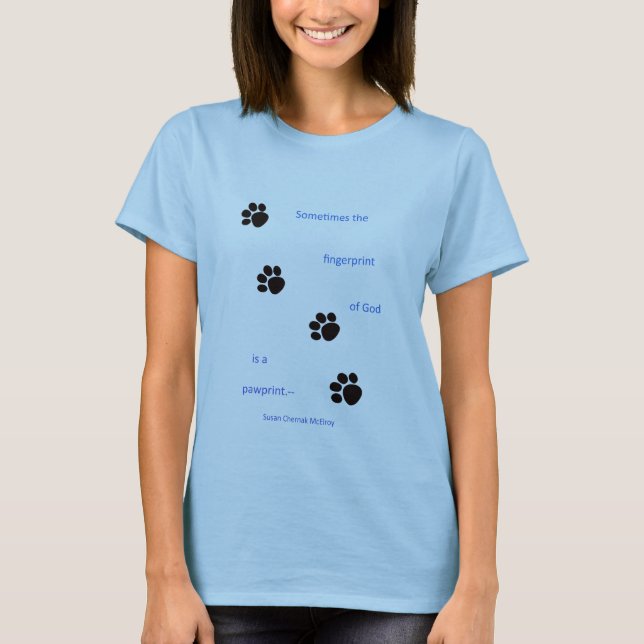 T-shirt Pawprints (Devant)