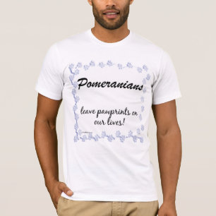 T-shirt Pawprints de Poméranie