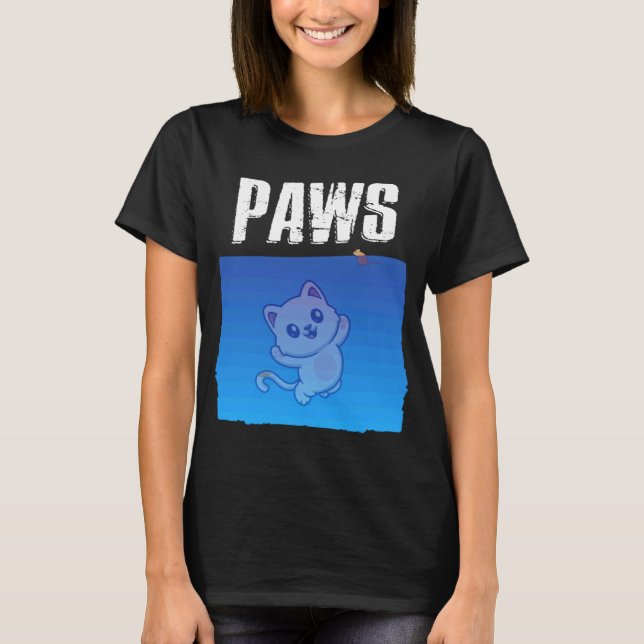 T-shirt Paws Chat et Souris Chat (Devant)