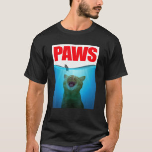 T-shirt PAWS Chat et souris Top Requin et Chat