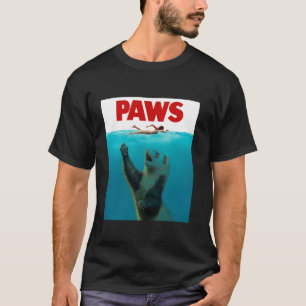 T-shirt Paws Ferret Shark Parody Funny Ferret Propriétaire