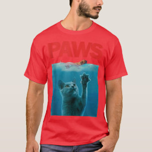 T-shirt Paws Kitten Meow Parodie Drôle Amoureux des chats 