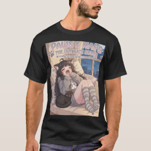 T-shirt Paws & Naps Le Siesta Ultime Fille Anime Cosy Ap