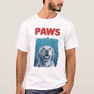 T-shirt PAWS Parodie Shark Film Chien | Drôle de Chien d'O