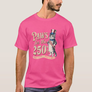 T-shirt Paws Pour Le 250ème anniversaire de l'Amérique Amo