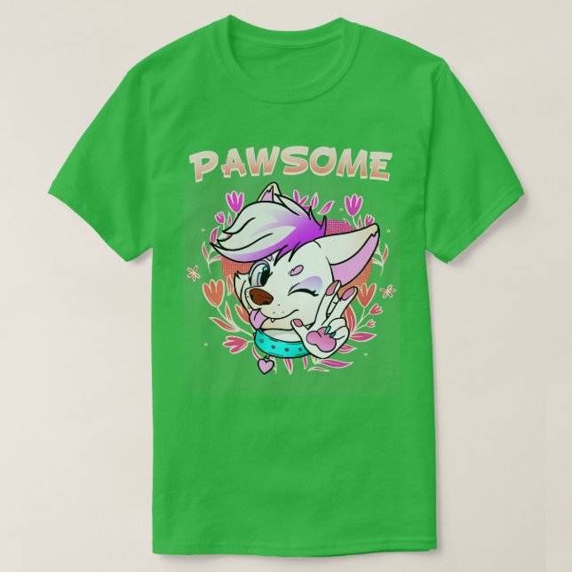 T-shirt Pawsome I Fandom Cospaly 7 (Design devant)