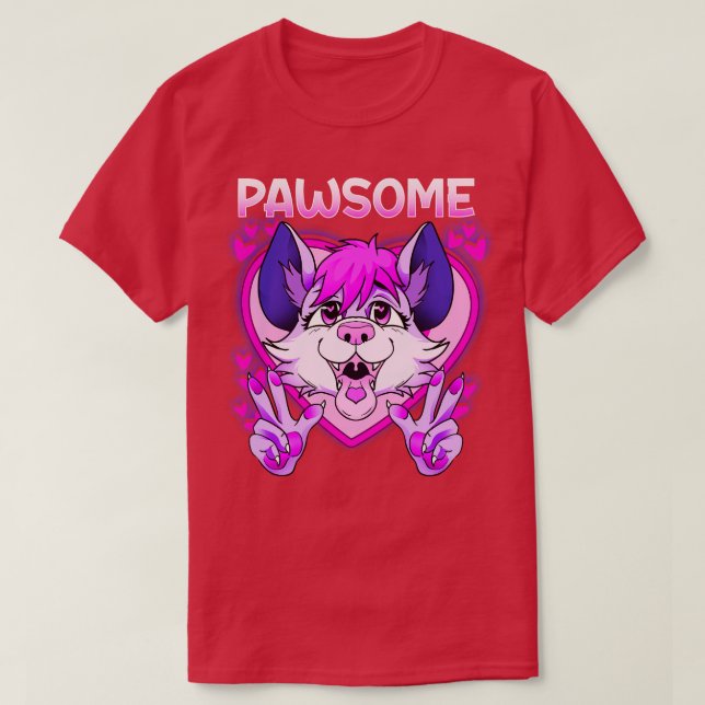 T-shirt Pawsome I Fandom Cospaly 8 (Design devant)