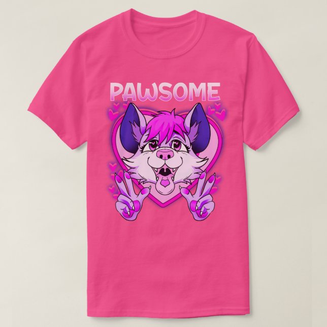 T-shirt Pawsome I Fandom Cospaly 8 (Design devant)
