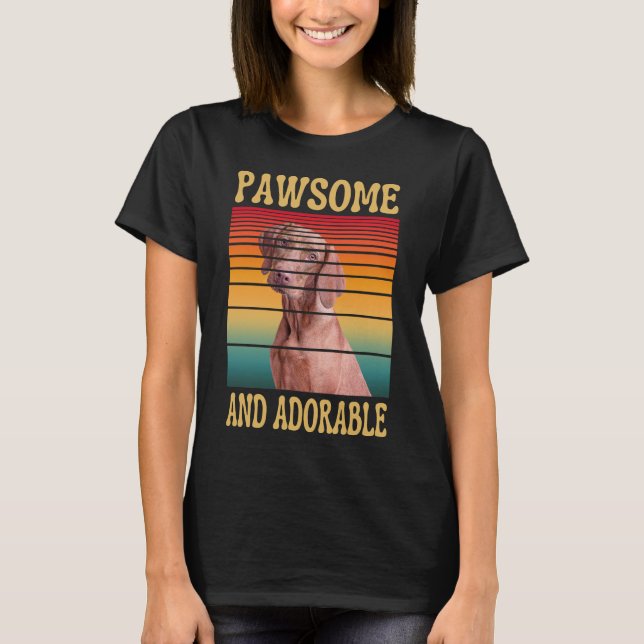 T-SHIRT PAWSOMENT ET ADORABLE (Devant)