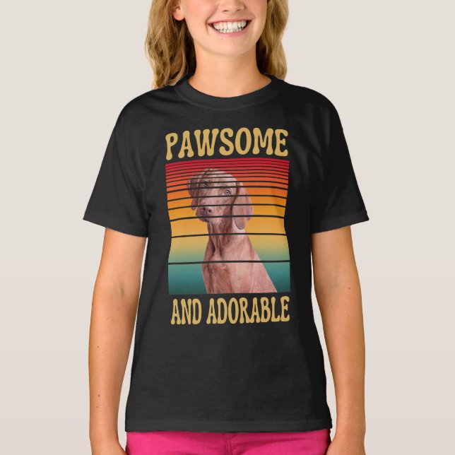 T-Shirt PAWSOMSOME ET ADORABLE (Devant)