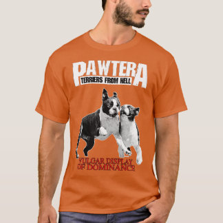 T-shirt Pawtera Terriers de l'enfer Conception de métaux l