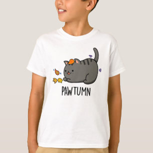 T-shirt Pawtume mignon Automne Kitty Cat Pun