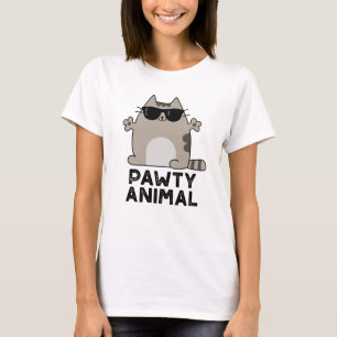 T-shirt Pawty Animal Funny Party Chat Pun
