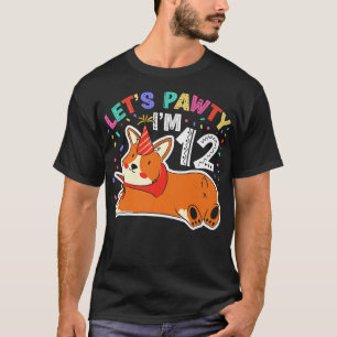 T-shirt Pawty Im 1212e Anniversaire Corgi Chien1035