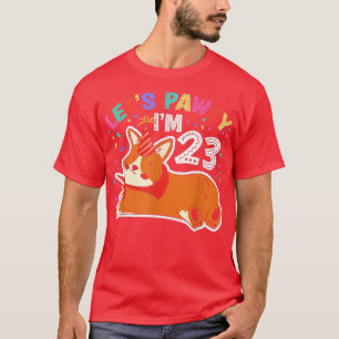T-shirt Pawty Im 2323e Anniversaire Corgi Chien
