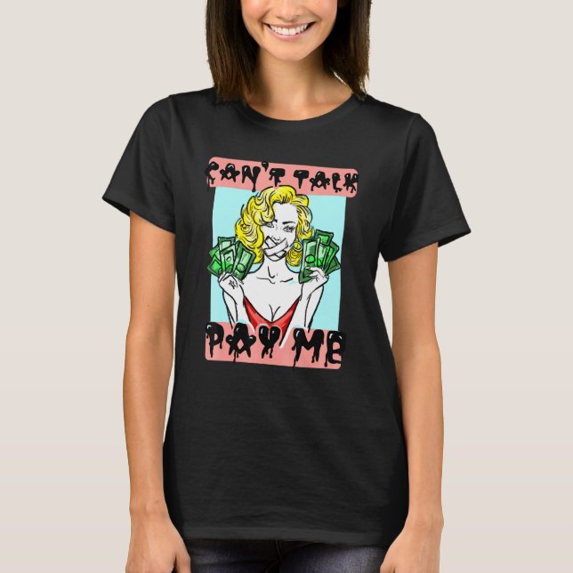 T-shirt Payer pour parler de la chèvre foncé 2 (Devant)
