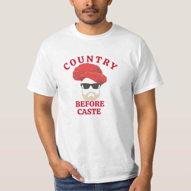 T-shirt Pays Avant La Collation Le Premier Ministre Indien (Devant)