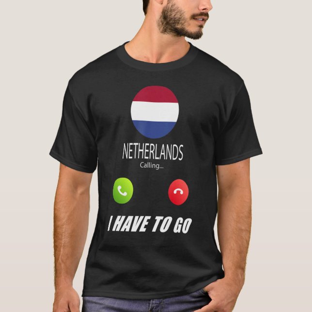 T-shirt Pays-Bas Drapeau Souvenir Pays-Bas Appelle I (Devant)