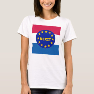 T-Shirt Pays-Bas Drapeau UE Sortie