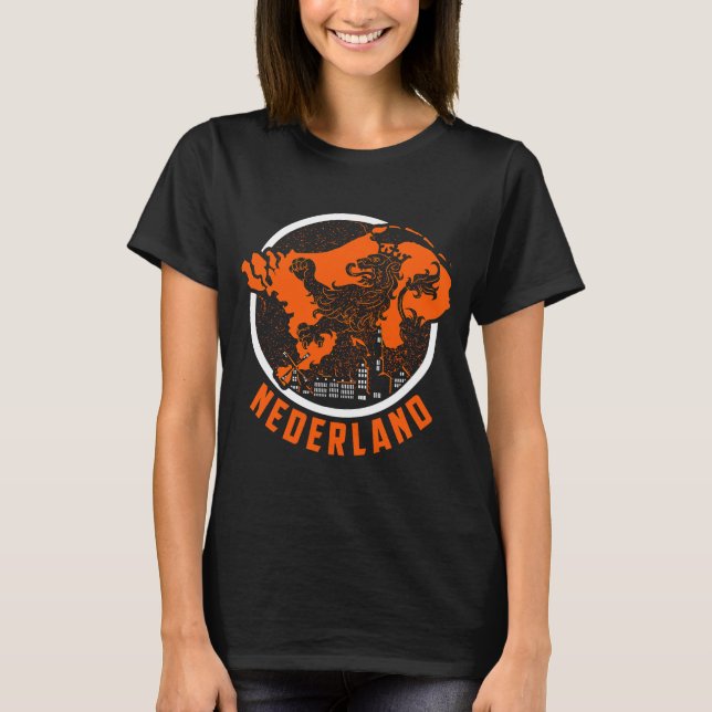 T-shirt Pays-Bas Dutch Amsterdam Groningen (Devant)