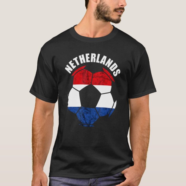 T-shirt Pays-Bas Dutch Pride Pays-Bas joueur de football (Devant)