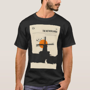 T-shirt Pays-Bas Holland Vintage Minimal Retro TM