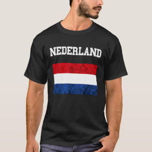 T-shirt Pays-Bas Hollande Drapeau Néerlandais Drapeau Nede