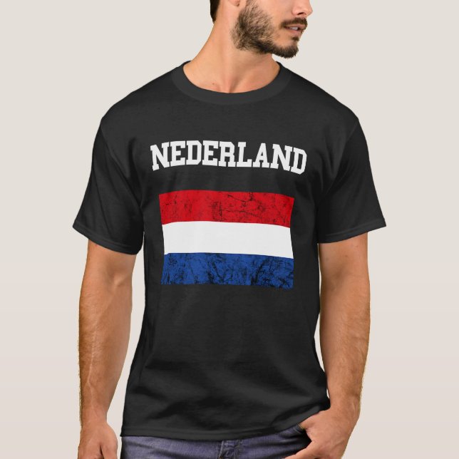 T-shirt Pays-Bas Hollande Drapeau Néerlandais Drapeau Nede (Devant)