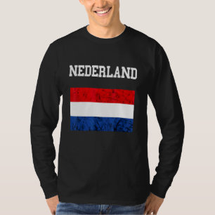 T-shirt Pays-Bas Hollande Drapeau Néerlandais Nederland Dr