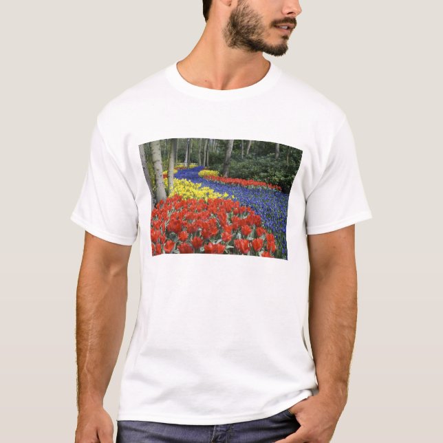 T-shirt Pays-Bas, Hollande, Lisse, Keukenhof Gardens (Devant)