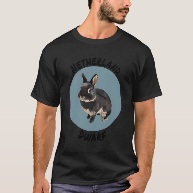 T-shirt Pays-Bas Lapin nain Pour Les Propriétaires De Lapi (Devant)