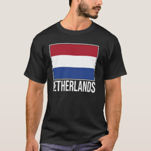 T-shirt PAYS-BAS NEDERLAND DRApeau HOLLANDE FIERTE NERland
