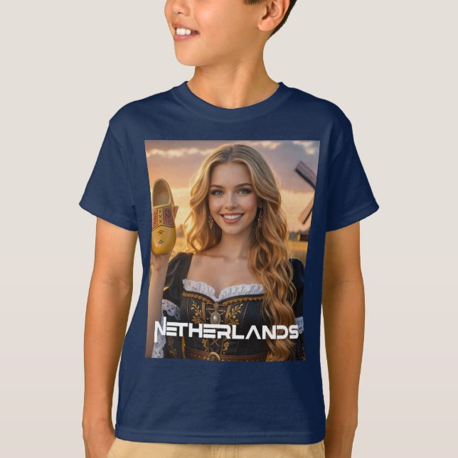 T-SHIRT PAYS-BAS - NÉERLANDAIS (Devant)
