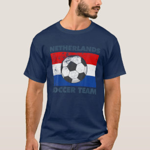 T-shirt Pays-Bas Soccer Team Flag 2022 Supporter Néerlanda