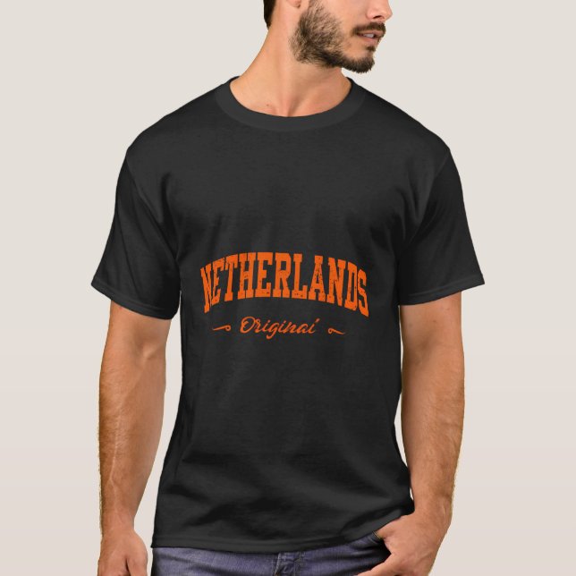 T-shirt Pays-Bas Sport Souvenir (Devant)