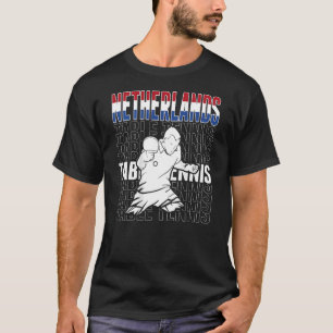 T-shirt Pays-Bas Tennis De Table Support Ping Néerlandais