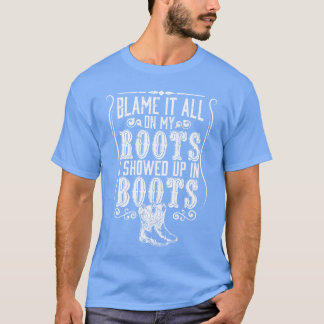 T-shirt Pays Blâmez Tout Sur Mes Racines Je Suis Apparu En
