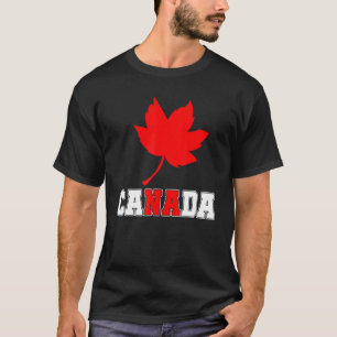 T-shirt Pays Canadian Maple Leaf Canada