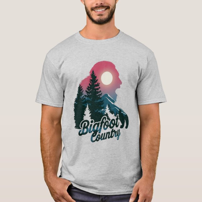 T-shirt Pays de Bigfoot (Devant)