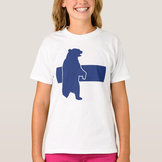 T-shirt Pays de Finlande Ours (Devant)