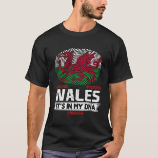 T-shirt Pays De Galles C'Est Dans Mon Drapeau Dna Wales