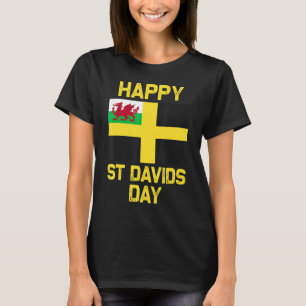 T-shirt Pays de Galles 'Cymru' Drapeau gallois St Davids D