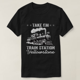 T-shirt Pays De L'Ouest RD Yellowstone Emmenez Em À La Tr